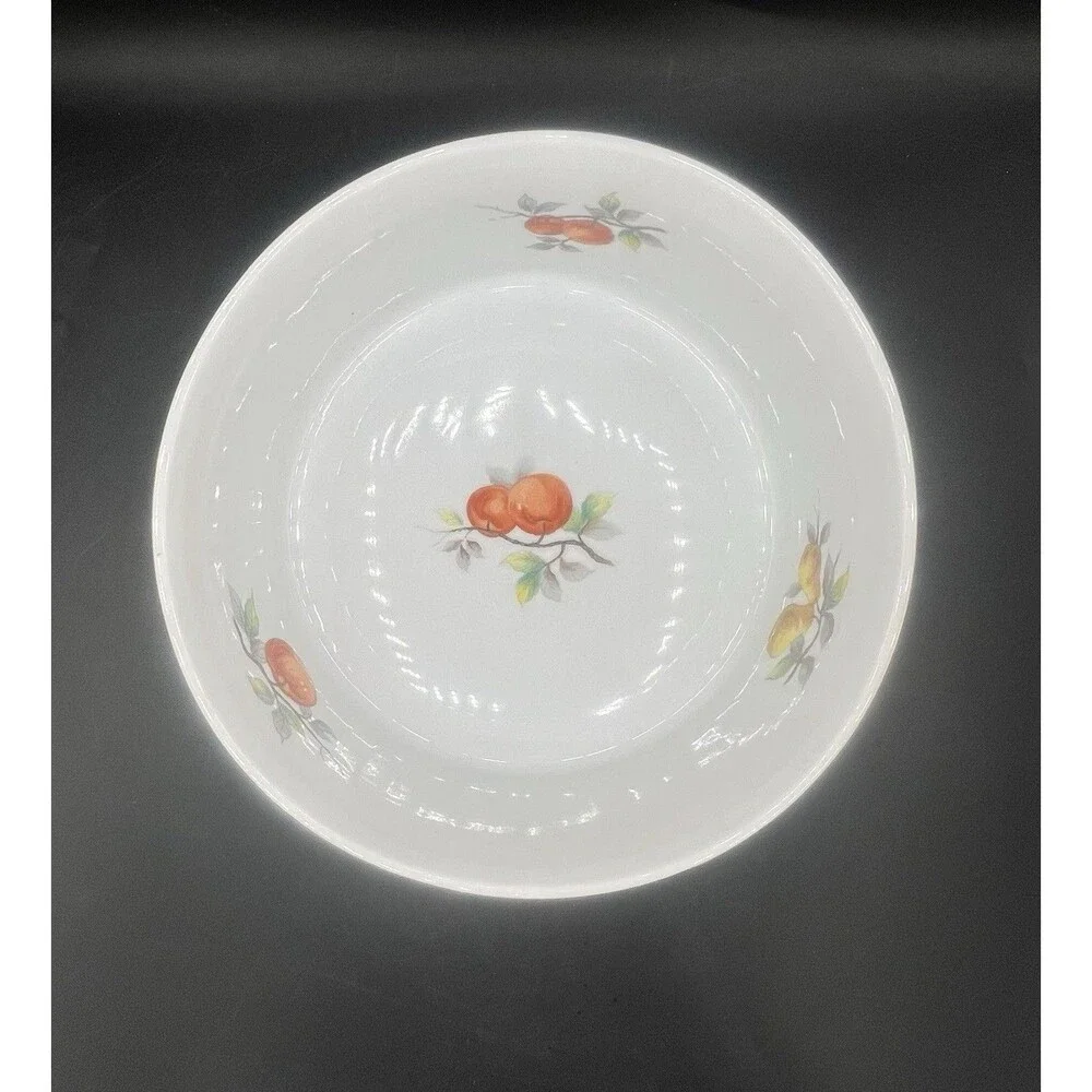 Andrea by Sadek Fruit 7531 9” Round Baker Casserole Dish Oven To Table Japan